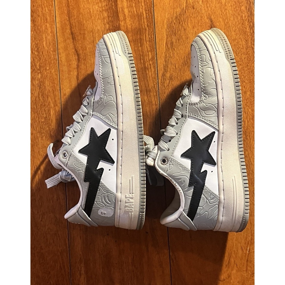 Bape Low M2 shoes Grey And Black - Size 6 Men's